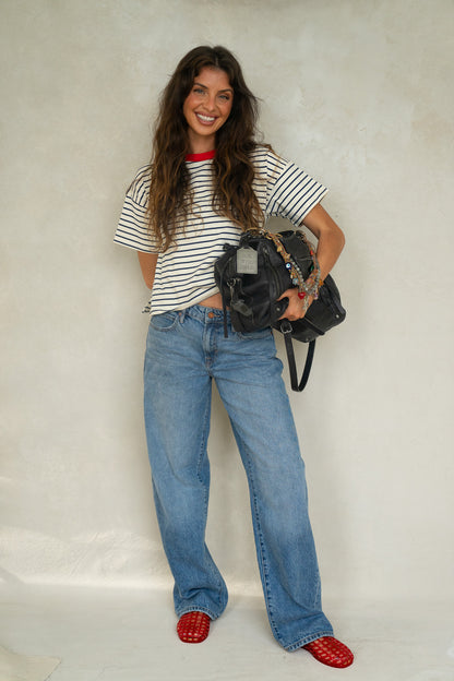 Striped Boxy Tee (New Colors)