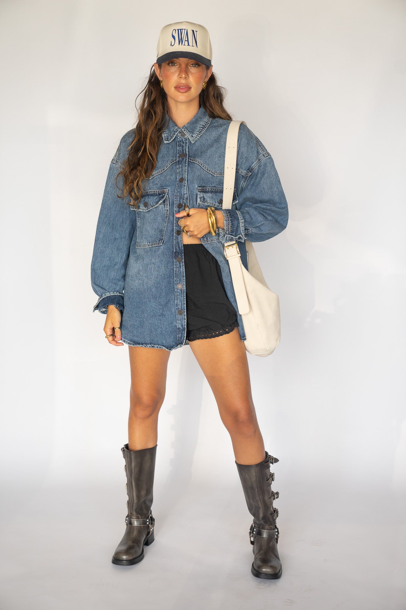 Abby Oversized Denim Top