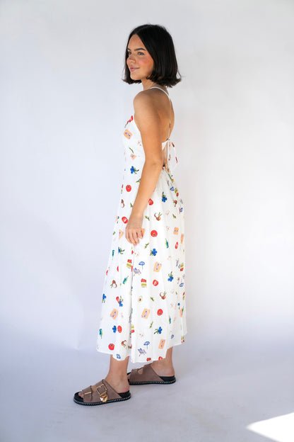 Summer Picnic Midi Dress