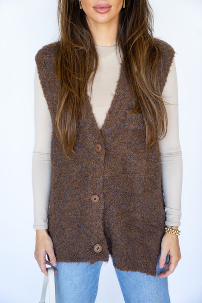 Brown Wool Vest