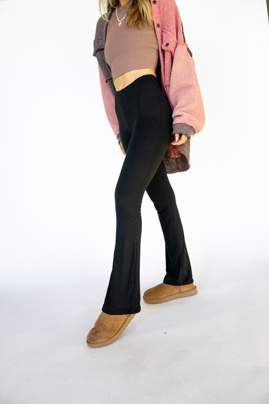 Melange Flare Legging