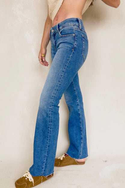 Fitted Bootcut Stretch Denim