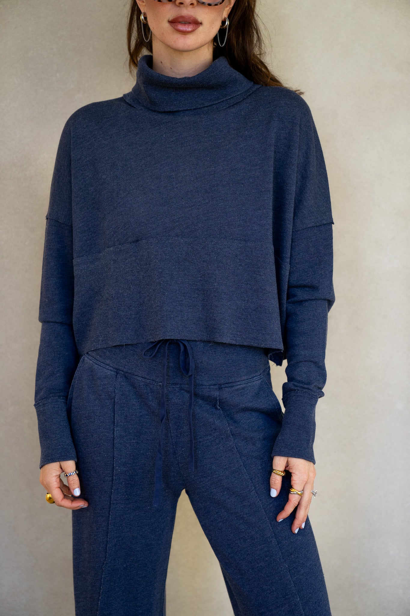 Terry Ribbed Turtleneck (Multiple Colors)