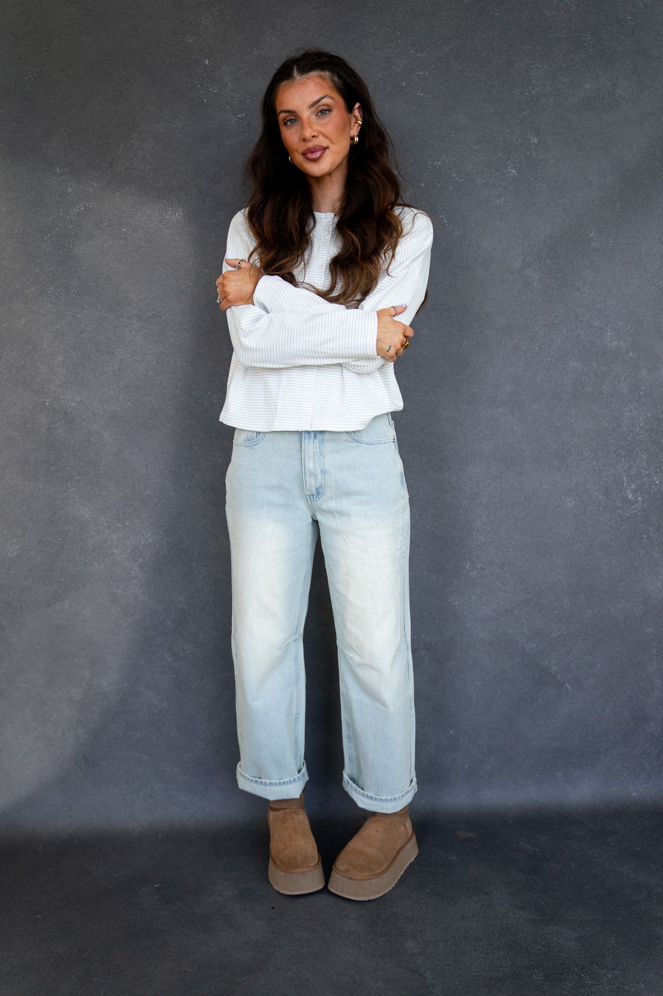 Button Down Ribbed Cardi