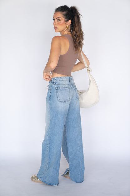 Jessie Slit Hem Denim