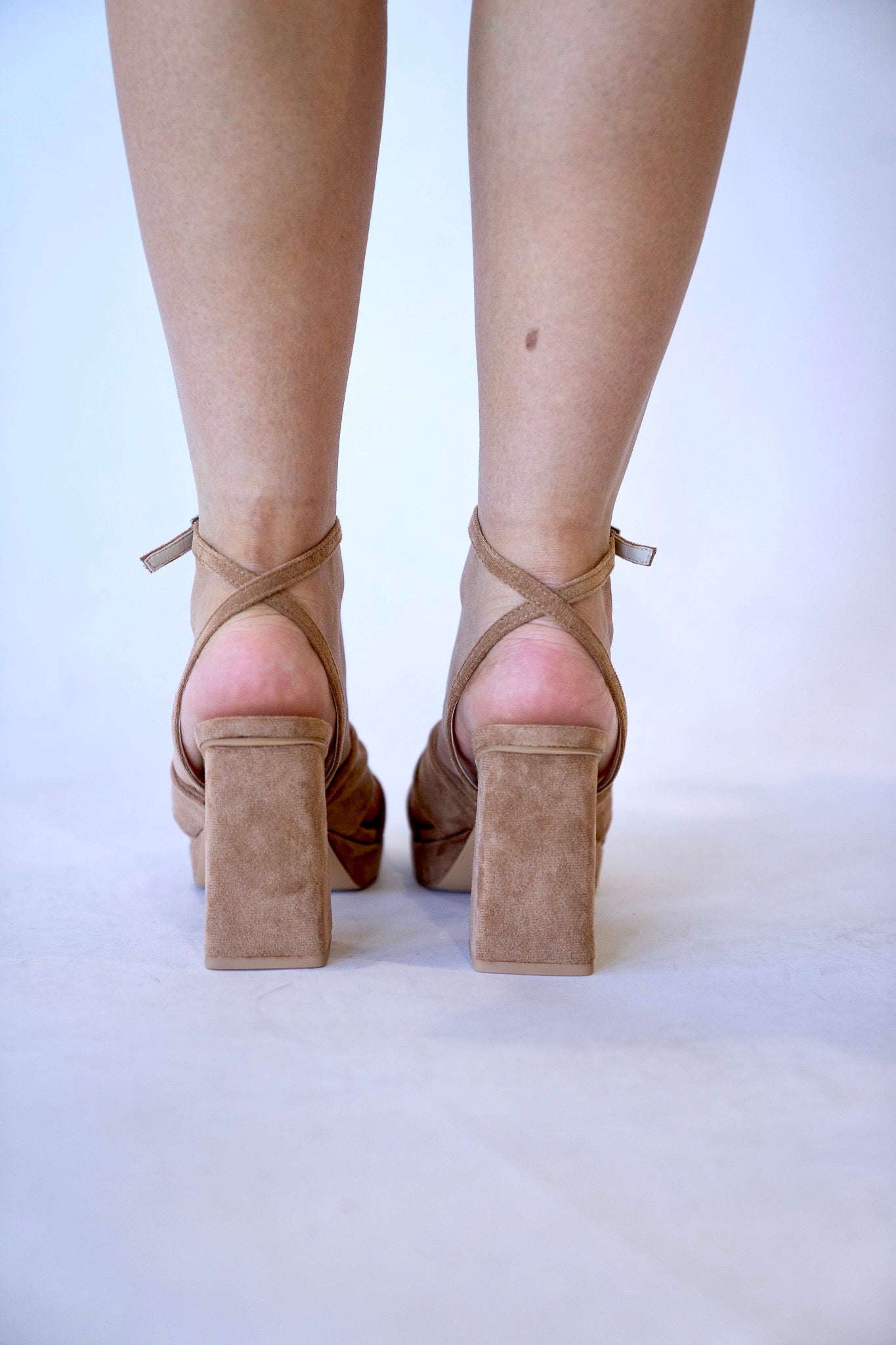 Siena Suede Knot Heels