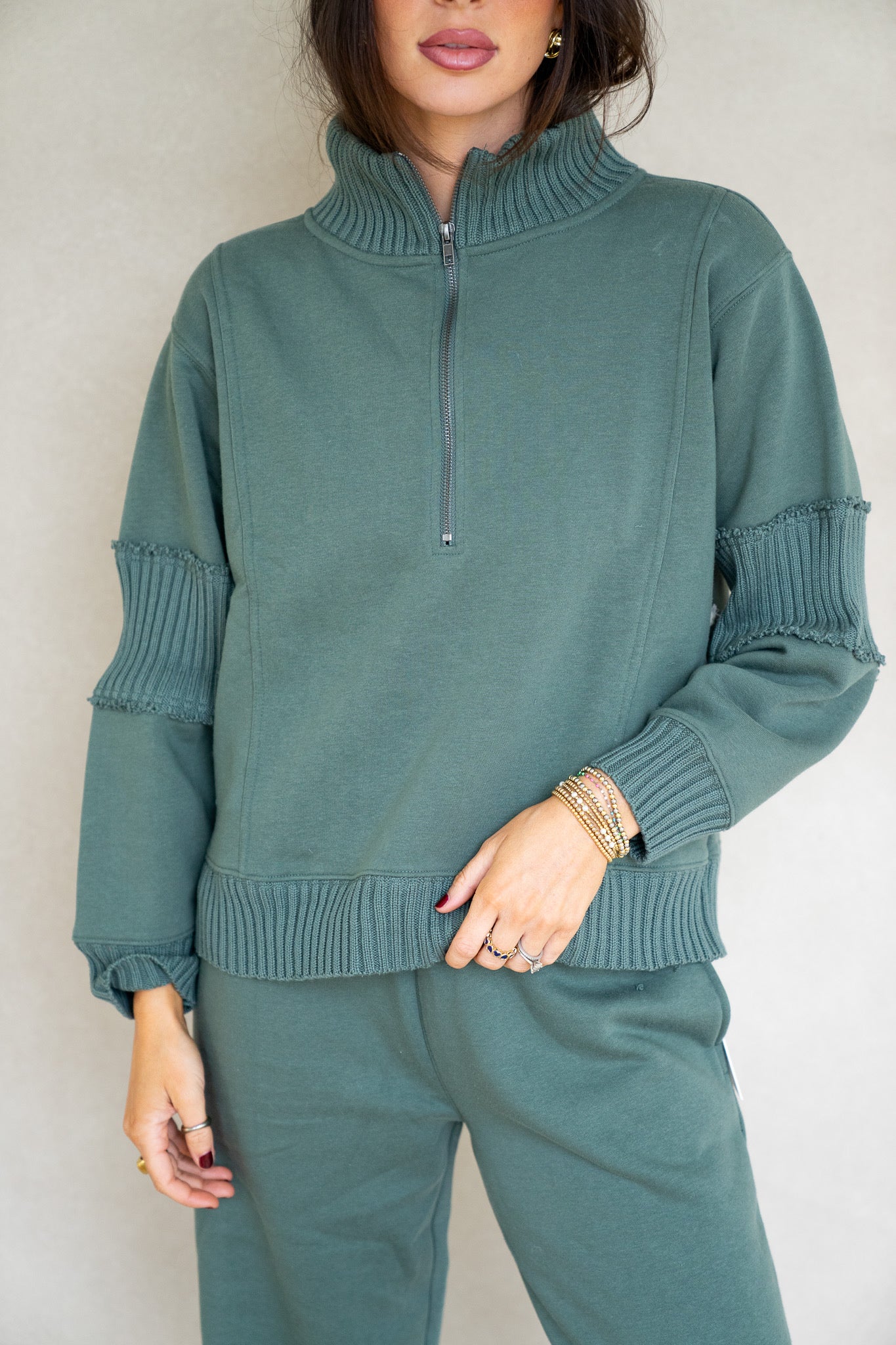 Olive Fleece Set
