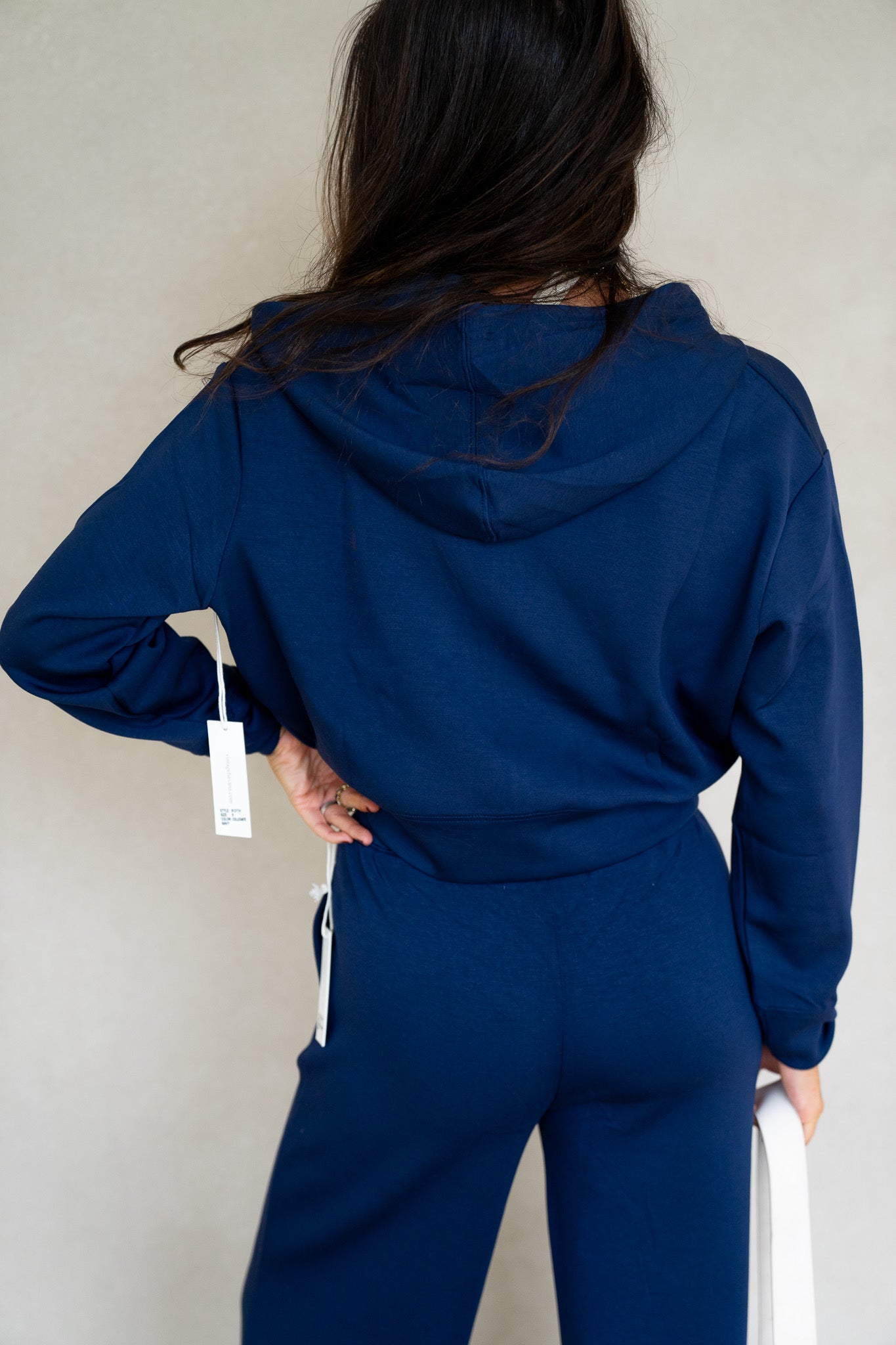 Navy Cloud Fleece Zip Up