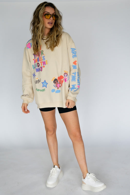 Angels All Around Crewneck