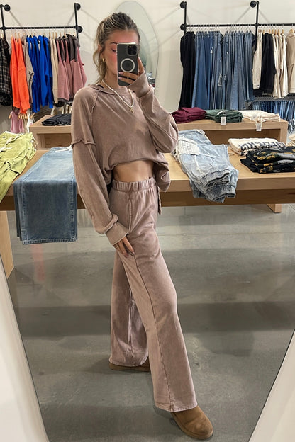 Raglan Wide Leg Sweatpants