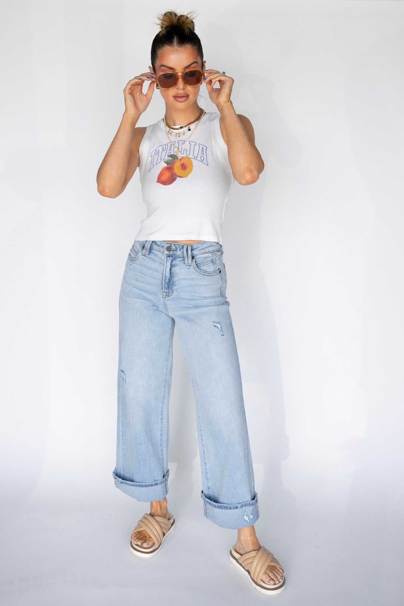 Italia Sleeveless Top