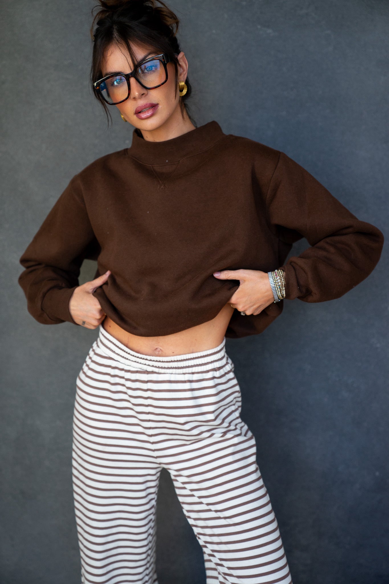 Molly Mock Neck Sweatshirt (Multiple Colors)