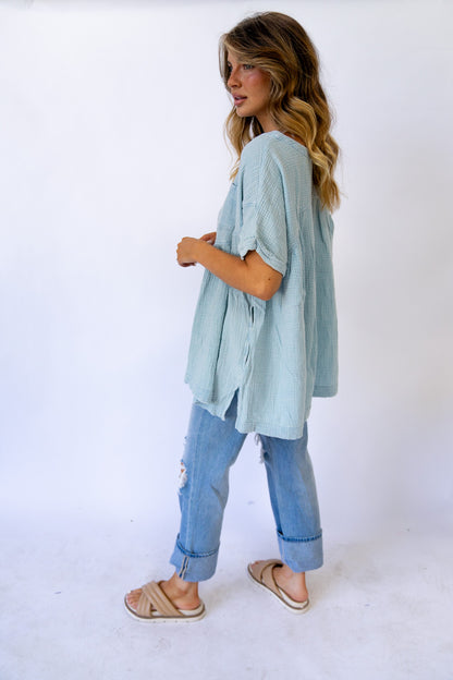 Babydoll Gauze Top (Multiple Colors)