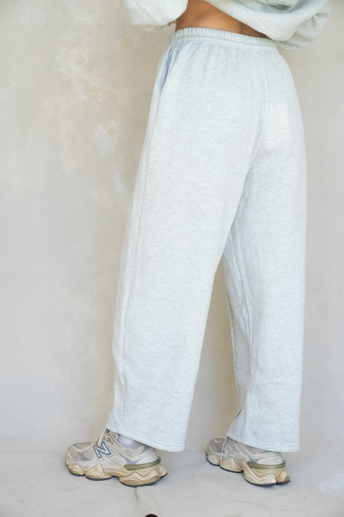 Halo Barrel Sweat Set - Heather Grey