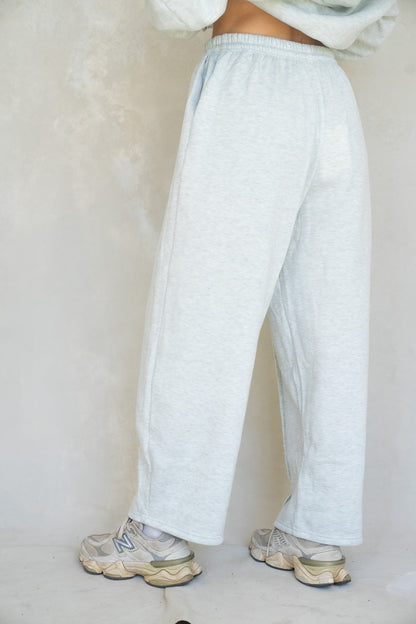 Halo Barrel Sweat Set - Heather Grey