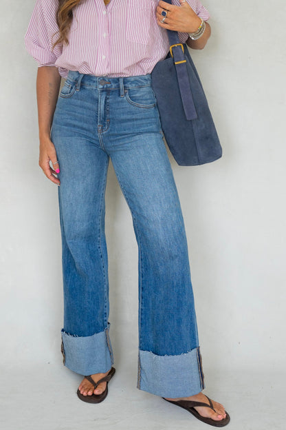 Clean Cuff Dark Wash Denim