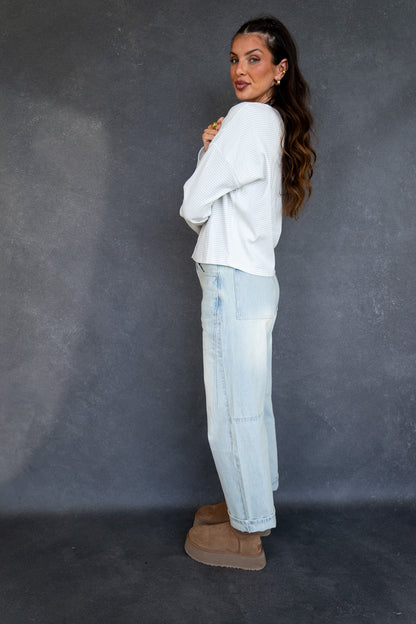 Button Down Ribbed Cardi