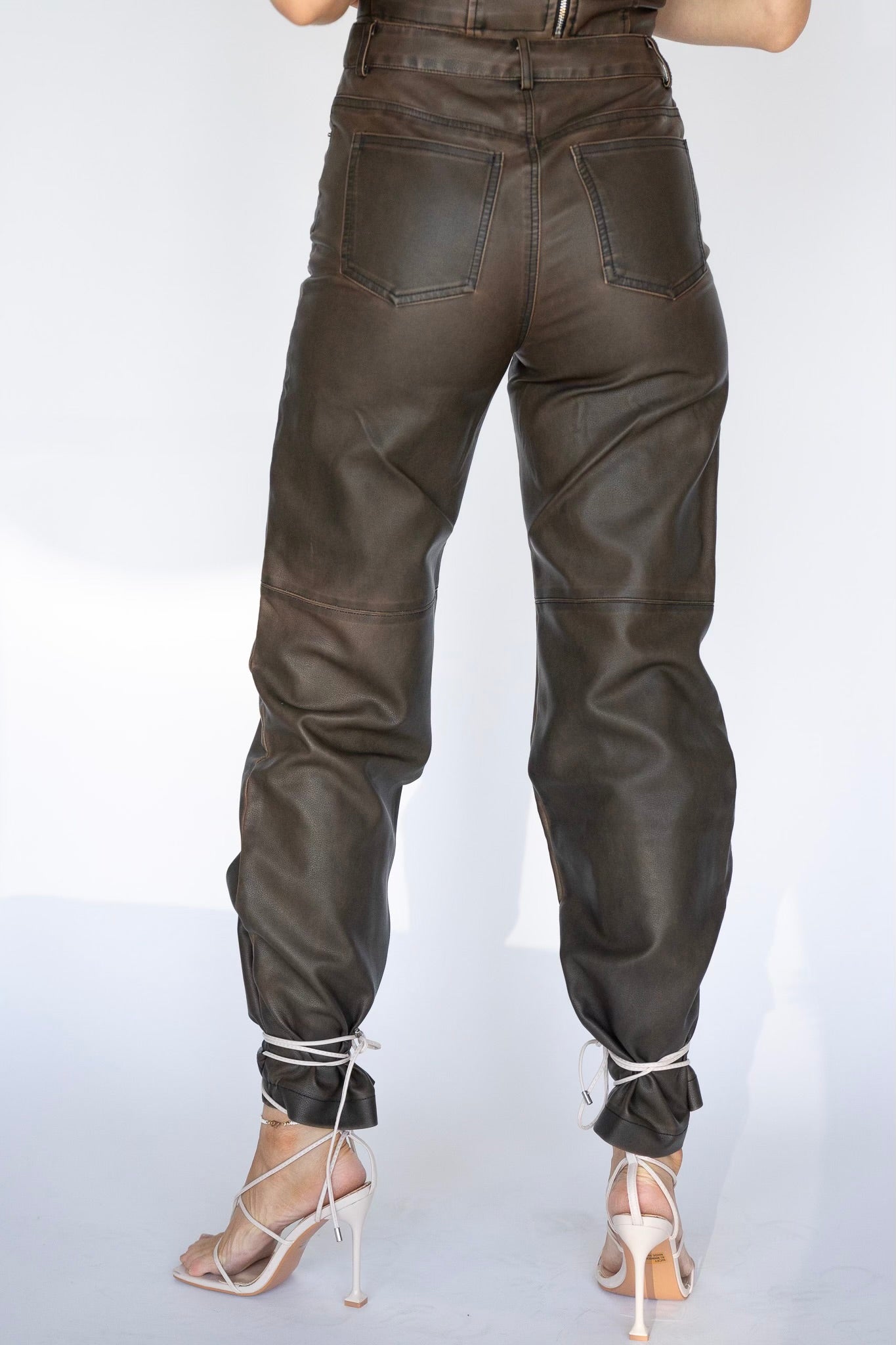 Brown Leather Pants