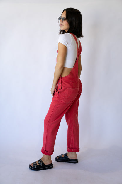 Red Rose Overalls