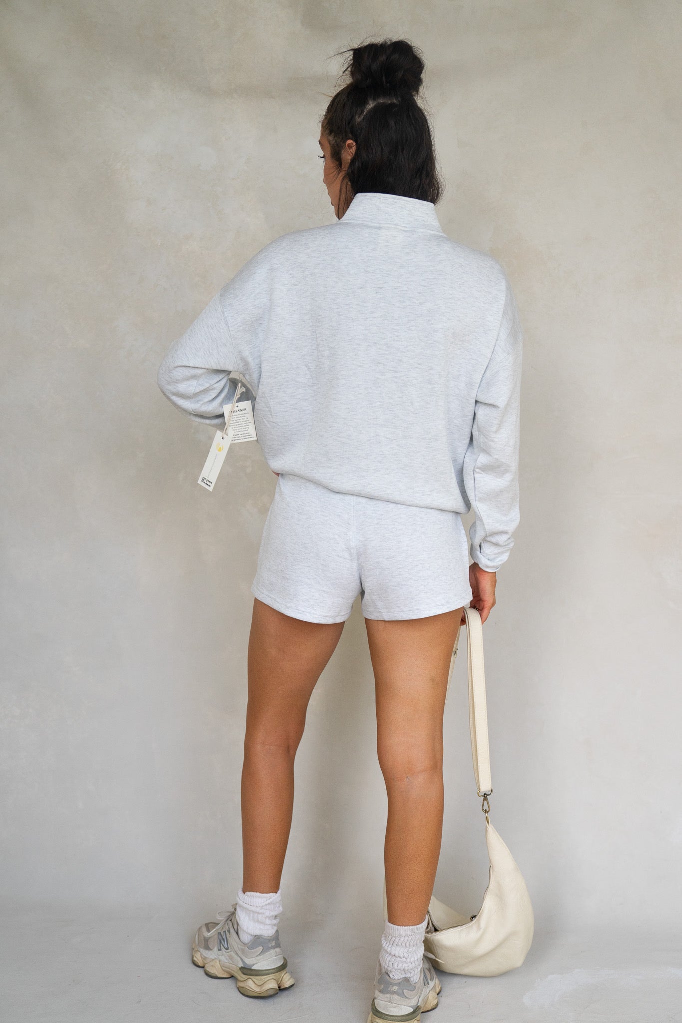 Spring Grey Cloud Fleece Quarter Zip