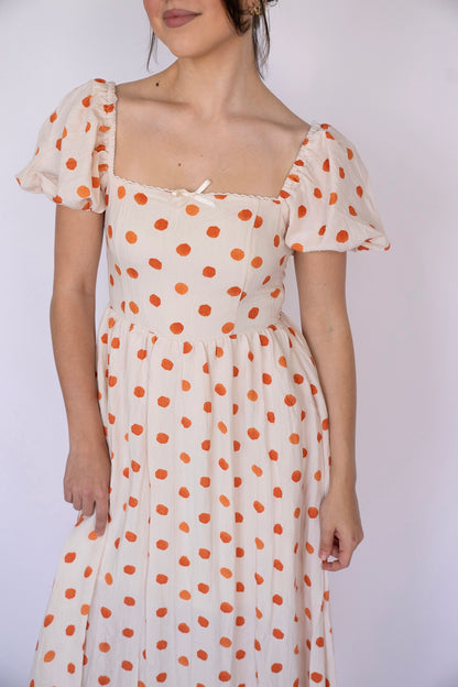 Clementine Dottie Midi Dress
