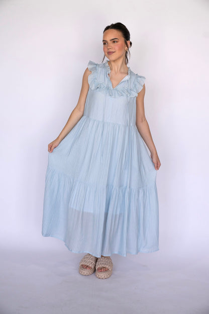 Spring Ruffle Maxi (Multiple Colors)