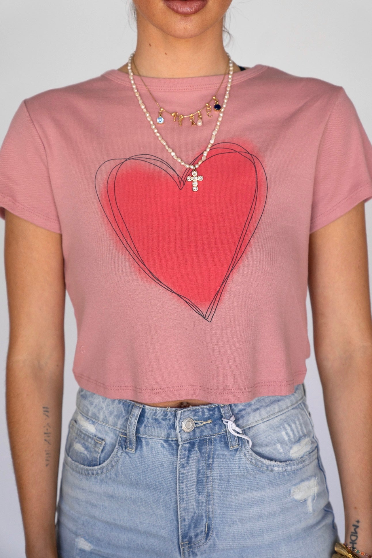 Love Heart Baby Tee