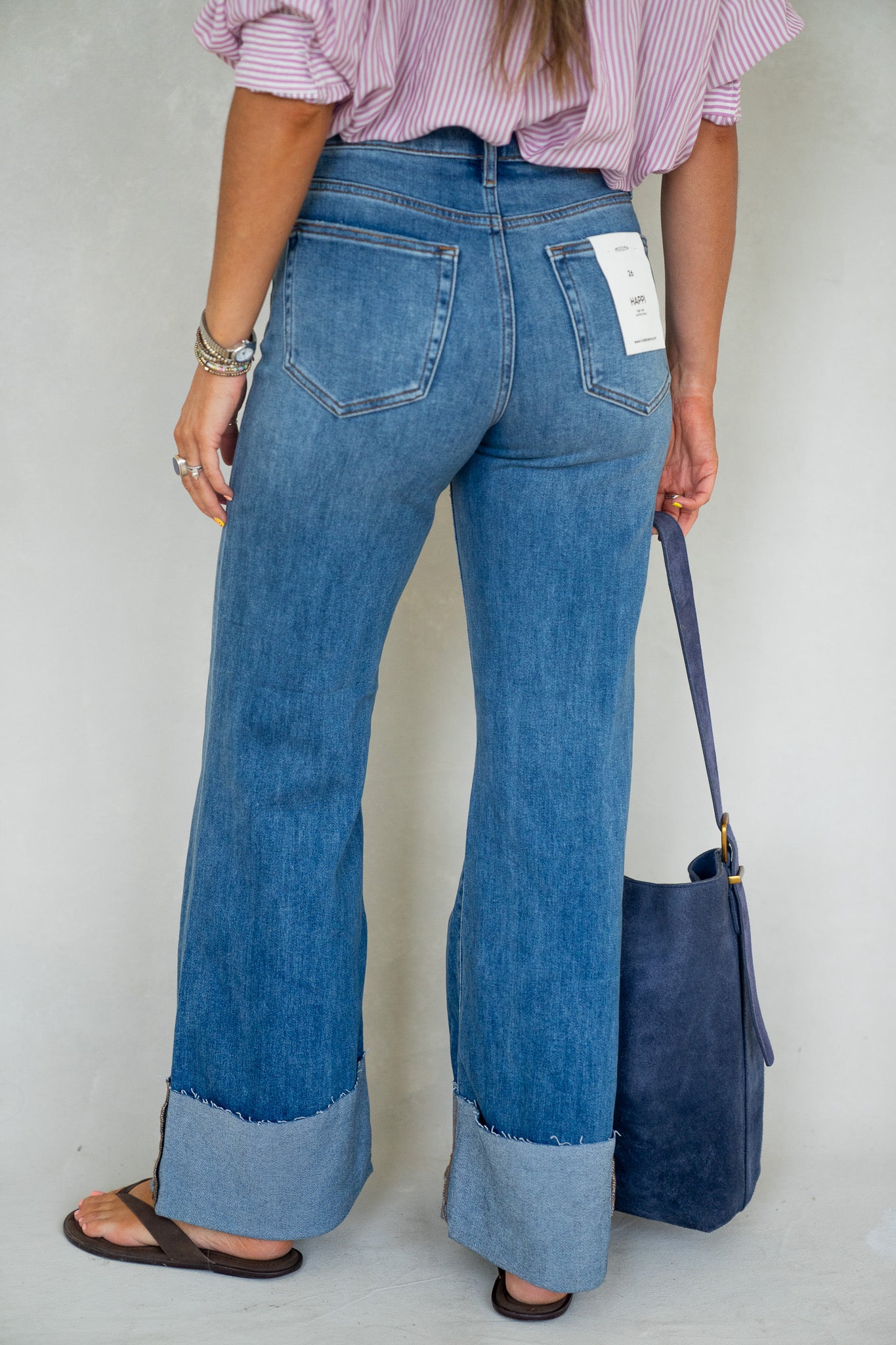 Clean Cuff Dark Wash Denim