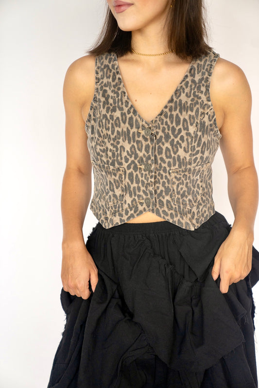 Leopard Stretch Vest