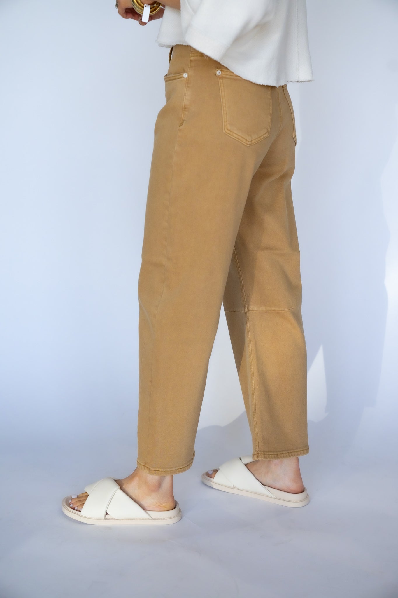 Sandy Mid Rise Barrel Jeans (Multiple Colors)