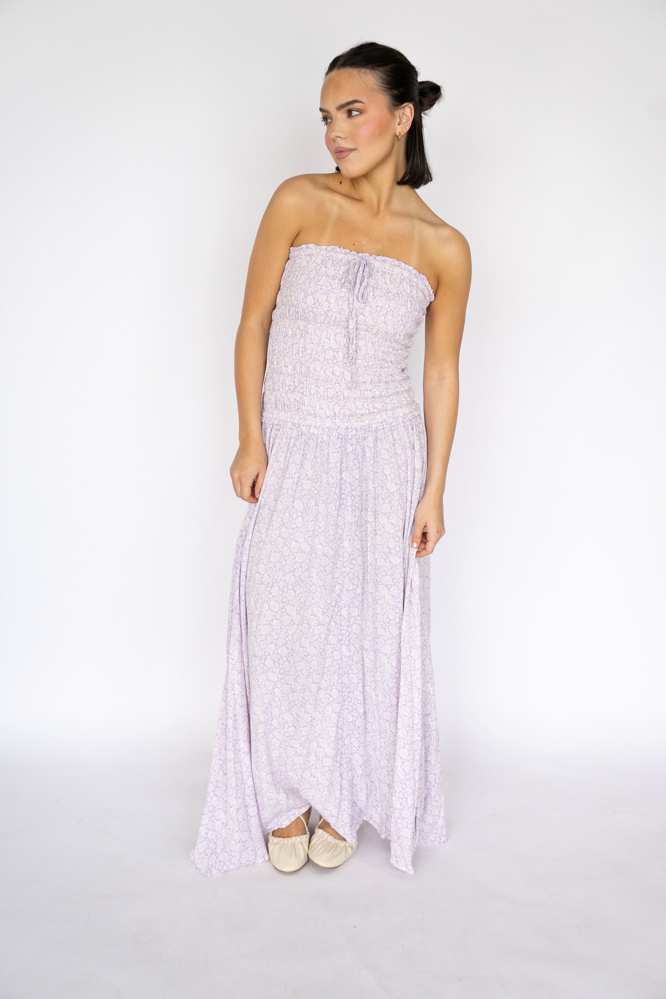 Lavender Breeze Smocked Maxi