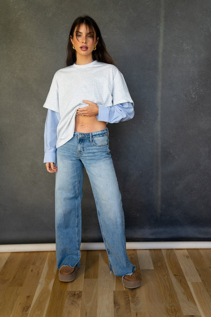 One Of The Boys Layered Tee (Multiple Colors)