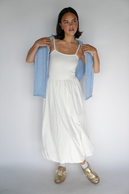 Cloud Hem Midi Dress