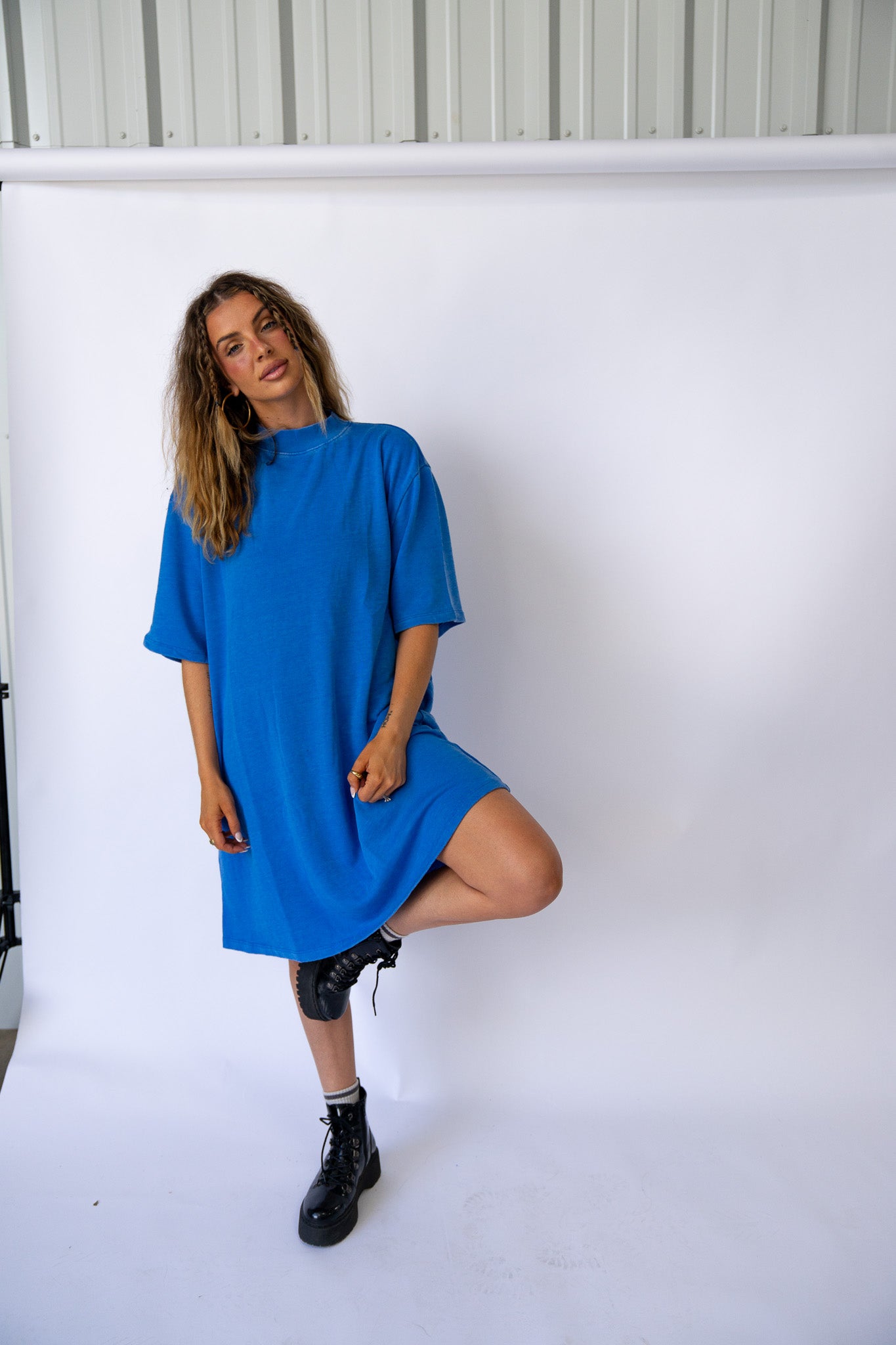 Euro High Neck Dress