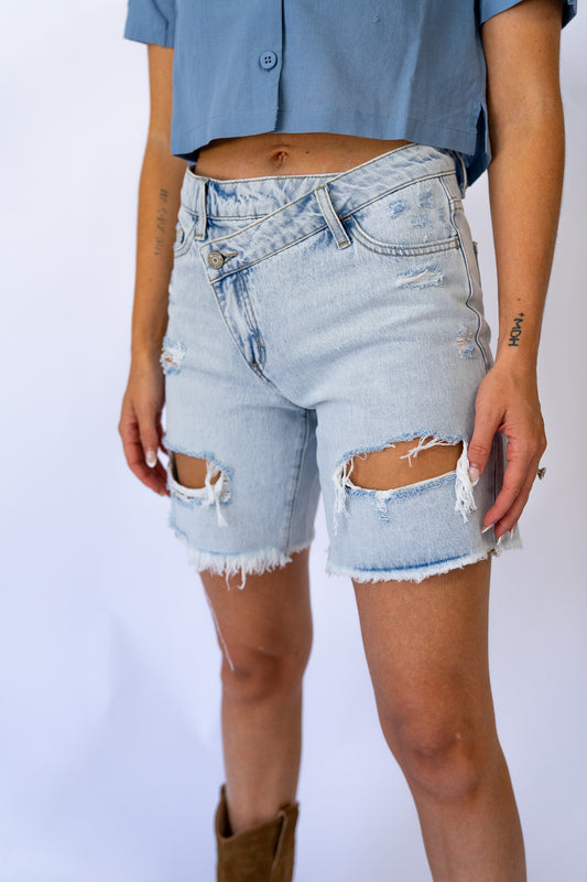 High Rise Boyfriend Shorts