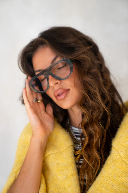 Jetsetter Emerald Blue Light Glasses