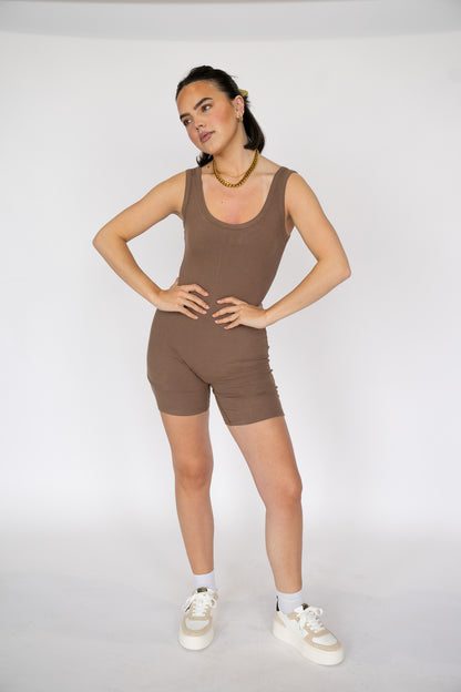 Ribbed Knit Romper (Multiple Colors)