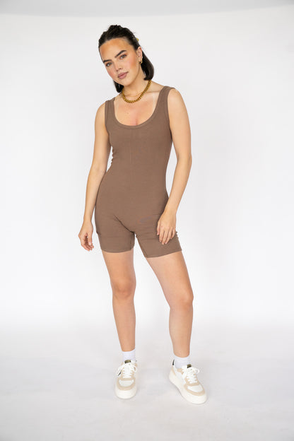 Ribbed Knit Romper (Multiple Colors)