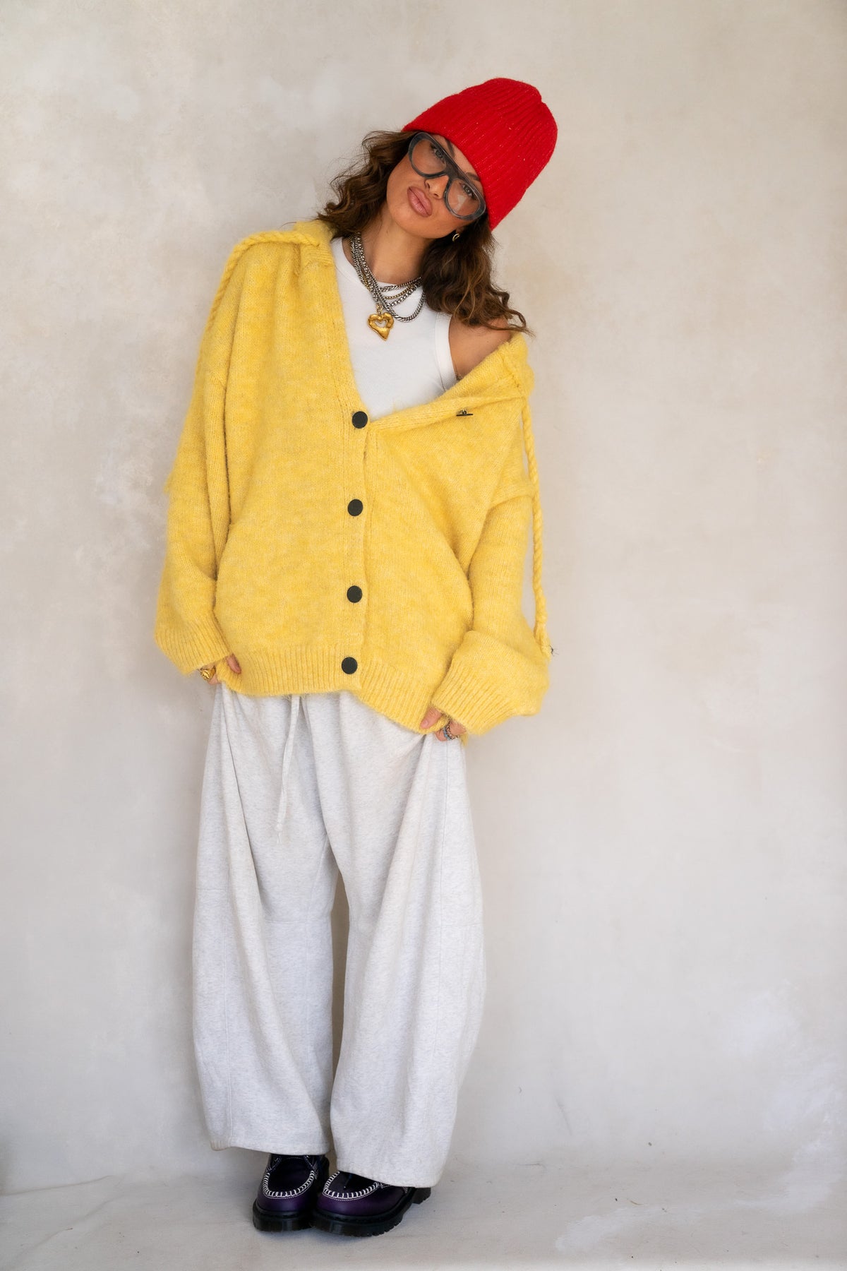 Honey Bear Knit Hoodie