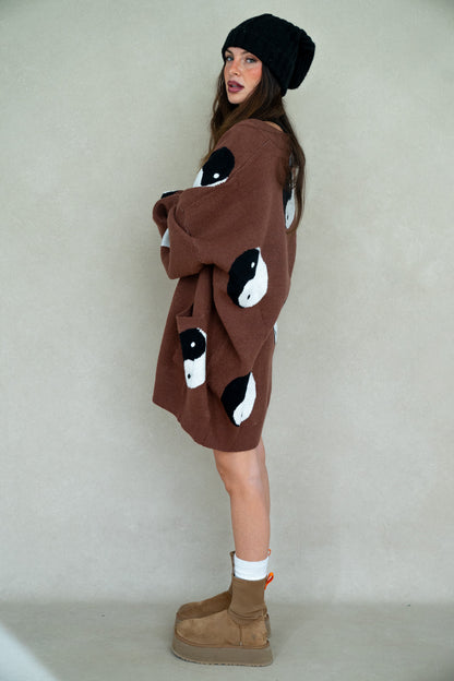 Ying Yang Cardigan