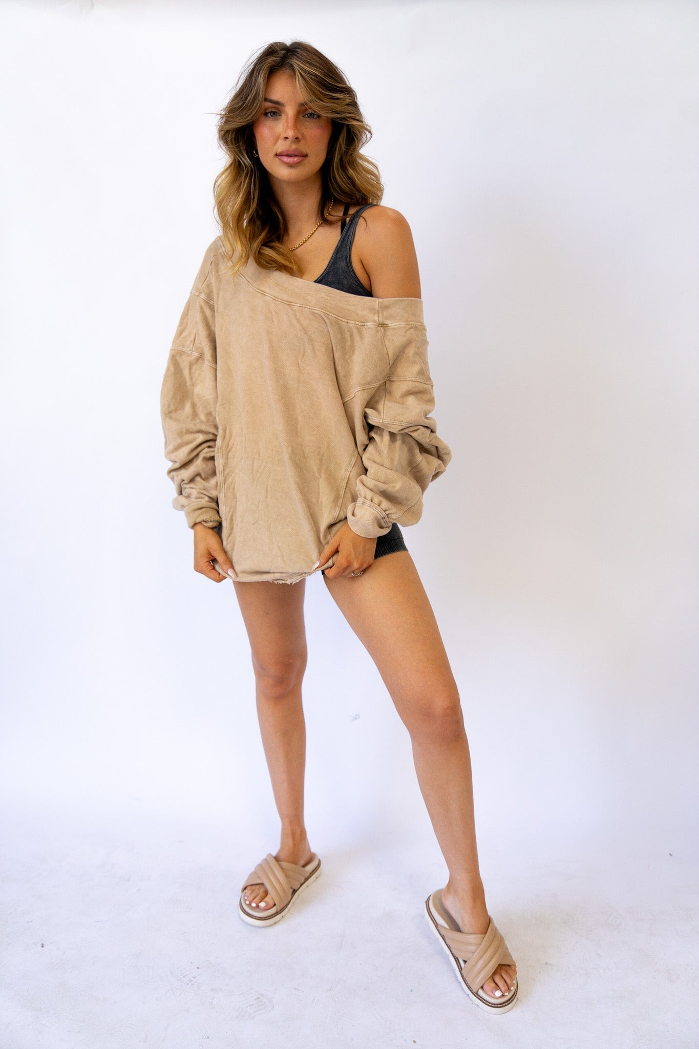 Twist Top Sweater (Multiple Colors)