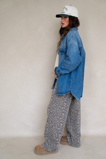 Abby Oversized Denim Top