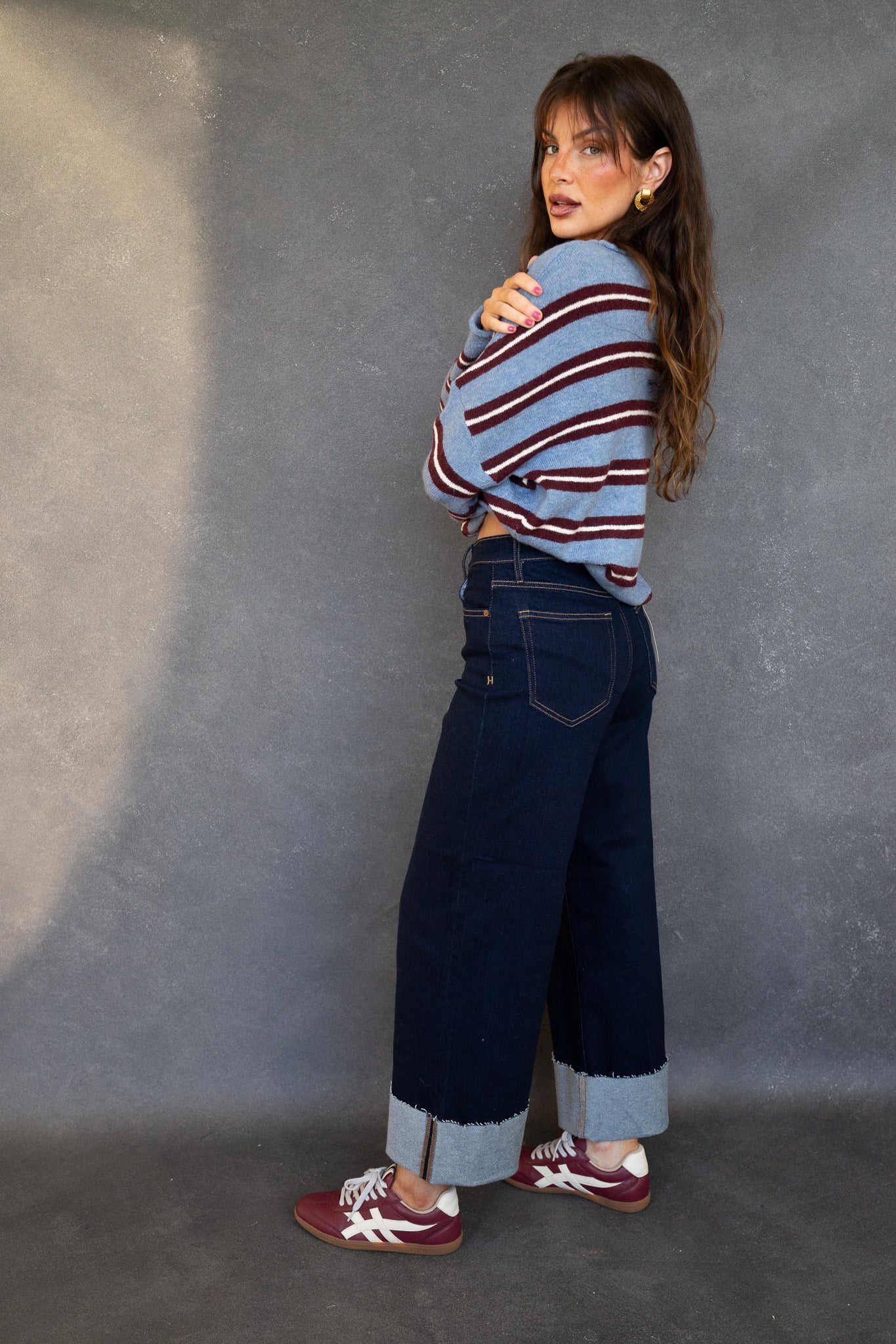 Rise Cuff Jeans