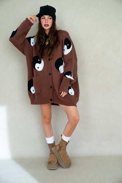 Ying Yang Cardigan