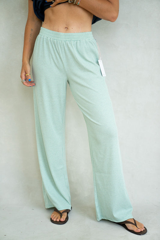 Alex Striped Pants - Mint