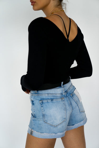 Double V Neck Top (Multiple Colors)