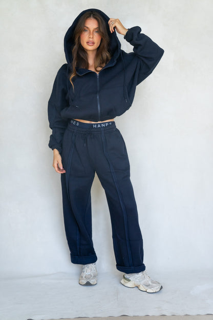 Halo Barrel Sweat Set - Navy