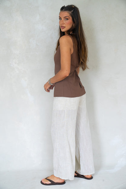 Chic Brown Vest