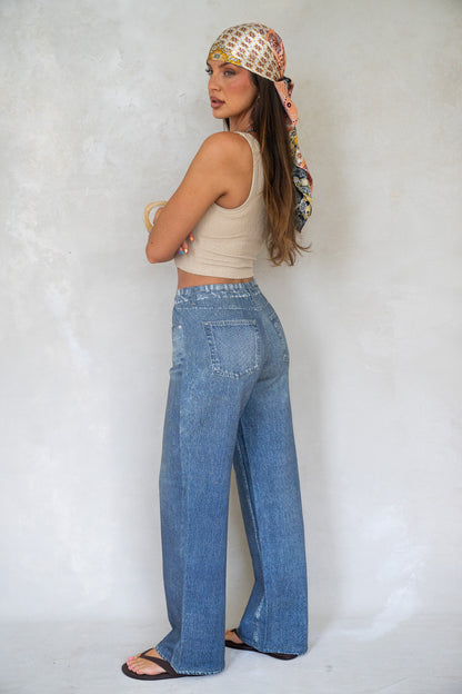 Drawstring Monday Denim