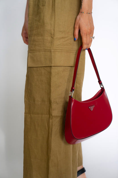 Brown Olive Linen Pants